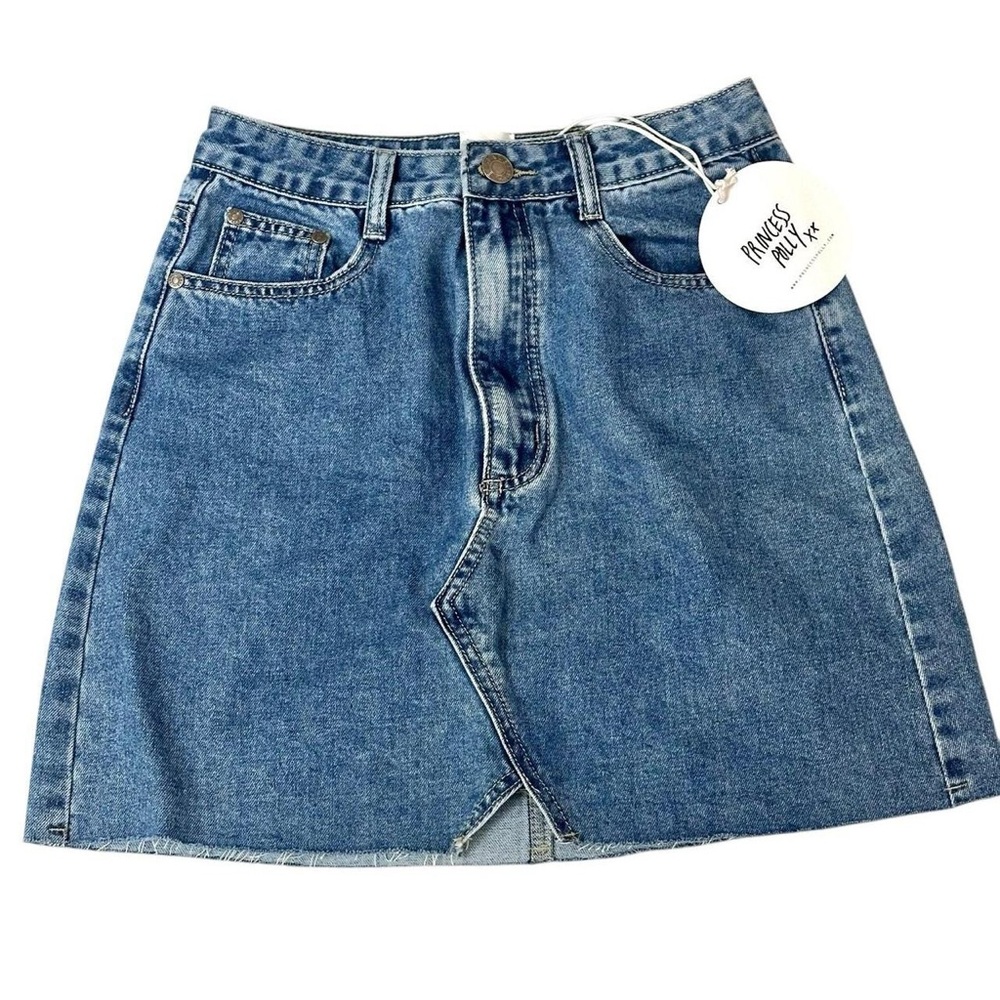 NWT Princess Polly Denim Mini Skirt